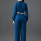 Myshka Women's Blue Co-Ord Set - Swadesiicart
