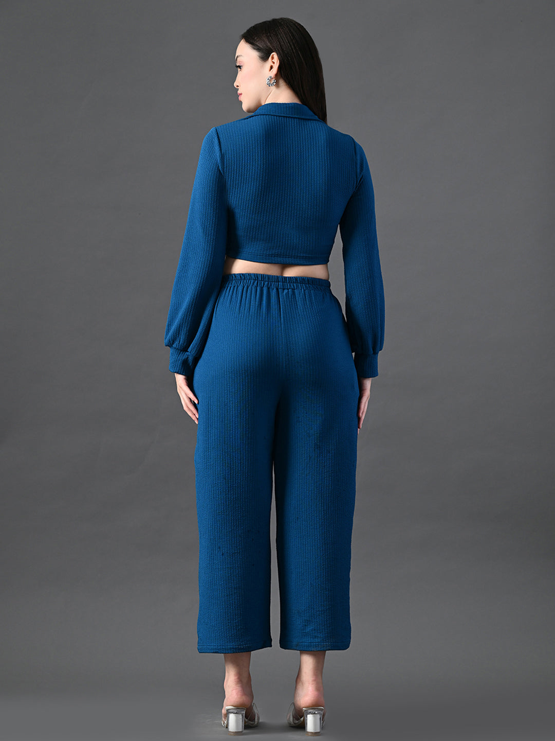 Myshka Women's Blue Co-Ord Set - Swadesiicart