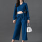 Myshka Women's Blue Co-Ord Set - Swadesiicart