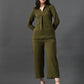 Myshka Women's Olive Everyday Lounge Set - Swadesiicart