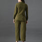 Myshka Women's Olive Everyday Lounge Set - Swadesiicart