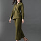Myshka Women's Olive Everyday Lounge Set - Swadesiicart