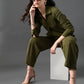 Myshka Women's Olive Everyday Lounge Set - Swadesiicart