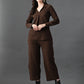 Myshka Women's Coffe Everyday Lounge Set - Swadesiicart