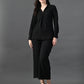 Myshka Women's Black Everyday Lounge Set - Swadesiicart