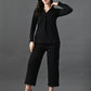 Myshka Women's Black Everyday Lounge Set - Swadesiicart