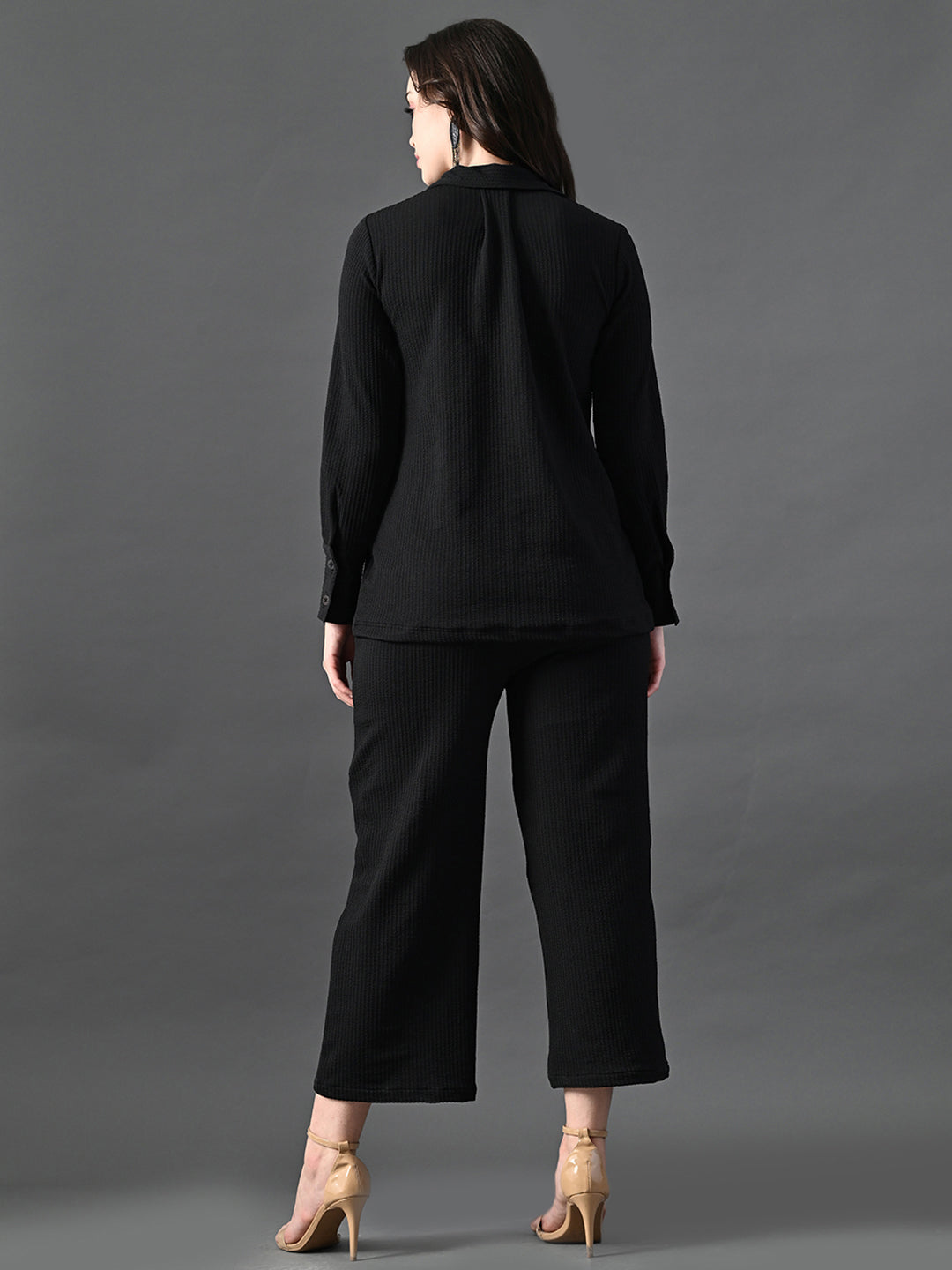 Myshka Women's Black Everyday Lounge Set - Swadesiicart