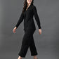 Myshka Women's Black Everyday Lounge Set - Swadesiicart
