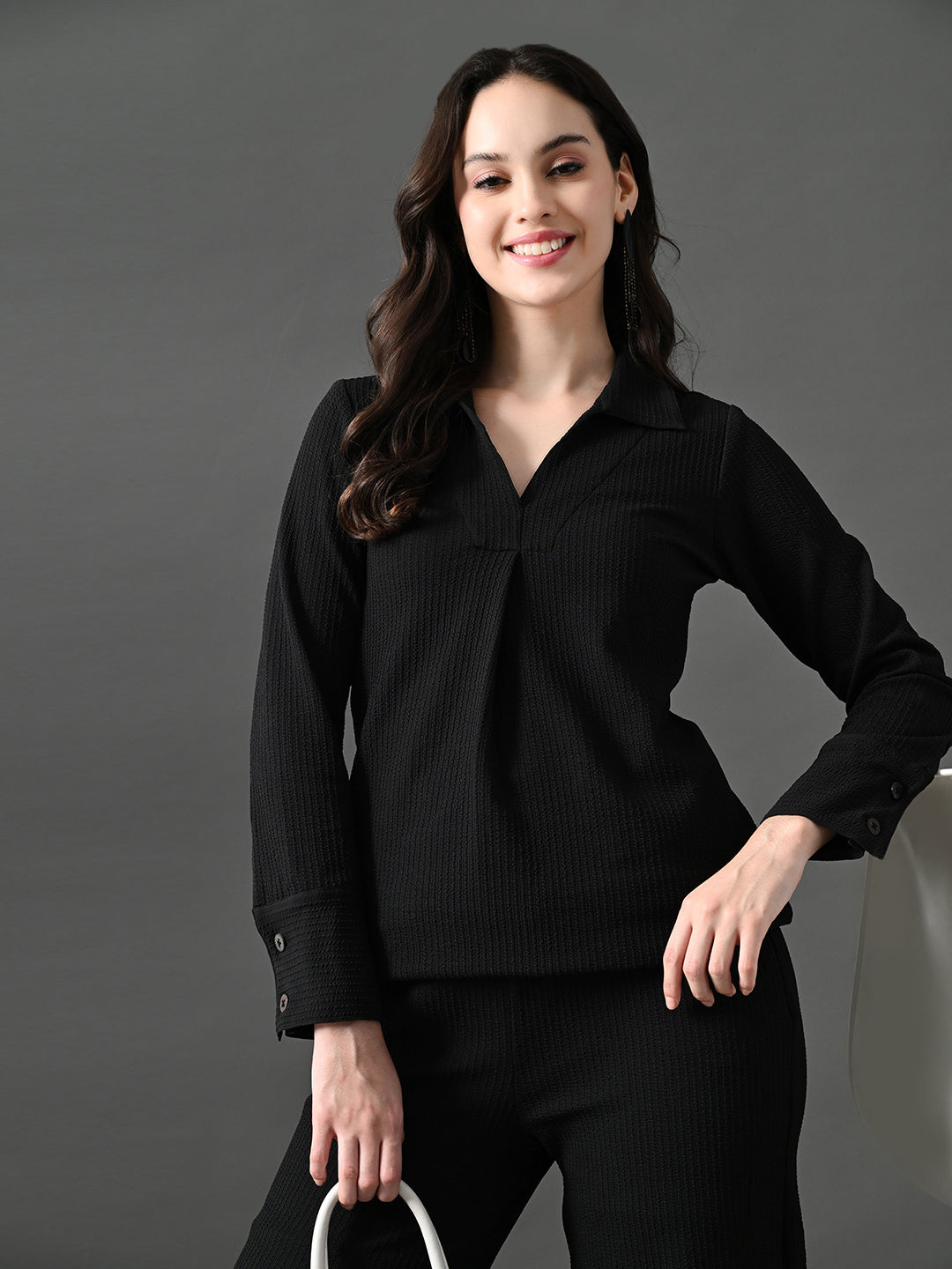 Myshka Women's Black Everyday Lounge Set - Swadesiicart