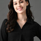 Myshka Women's Black Everyday Lounge Set - Swadesiicart