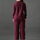 Myshka Women's Wine Everyday Lounge Set - Swadesiicart