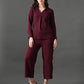 Myshka Women's Wine Everyday Lounge Set - Swadesiicart