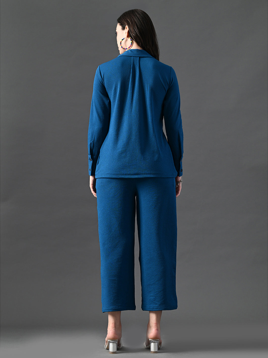 Myshka Women's Blue Everyday Lounge Set - Swadesiicart