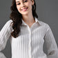 Myshka Women's White Pleated Co-Ord Set - Swadesiicart