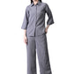 Myshka Women's Grey Pleated Co-Ord Set - Swadesiicart