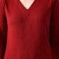 Myshka Women's Red Ribbed Cord Set - Swadesiicart