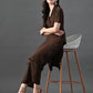 Myshka Women's Coffe Brown Kurta Set - Swadesiicart
