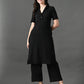 Myshka Women's Black Kurta Set - Swadesiicart