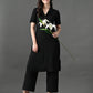 Myshka Women's Black Kurta Set - Swadesiicart