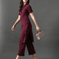 Myshka Women's Magenta Green Kurta Set - Swadesiicart