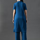Myshka Women's Blue Kurta Set - Swadesiicart