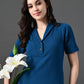 Myshka Women's Blue Kurta Set - Swadesiicart