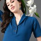 Myshka Women's Blue Kurta Set - Swadesiicart