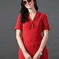 Myshka Women's Red Kurta Set - Swadesiicart