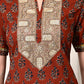 Myshka Women's Cotton Red Printed Kurta Set - Swadesiicart