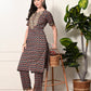 Myshka Women's Cotton Printed Kurta Set - Swadesiicart