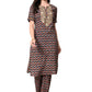 Myshka Women's Cotton Printed Kurta Set - Swadesiicart