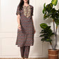 Myshka Women's Cotton Printed Kurta Set - Swadesiicart