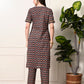 Myshka Women's Cotton Printed Kurta Set - Swadesiicart