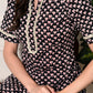 Myshka Women's Cotton Black Printed Kurta Set - Swadesiicart