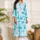 HOUSE OF KARI Floral Embroidered Chikankari Pure Cotton Kurta | Swadesiicart