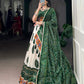 Lorenvalley Fashion Offwhite Tasar Silk Bandhej Print and Gamthi Work with Lace Touch Up Lehenga Choli with Dupatta | Swadesiicart