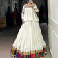 Lorenvalley Fashion White Pure Rayon Multi Patch Work With Gota Patti Lace Touch Up Lehenga Choli | Swadesiicart
