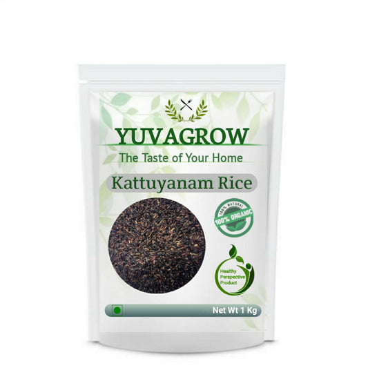 Yuvagrow Kattuyanam Rice Certified | Natural & Organic Nutrient, Rich Source of Vitamin B, Zinc, Manganese & Folic Acid Has Low GI - YUVAGROW