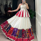 Lorenvalley Fashion White Pure Rayon Multi Patch Work With Lace Touch Up Lehenga Choli | Swadesiicart