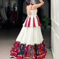 Lorenvalley Fashion White Pure Rayon Multi Patch Work With Lace Touch Up Lehenga Choli | Swadesiicart