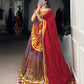 Lorenvalley Fashion Tasar Silk Kashmiri Print With Foil Print And Original Mirror Gamthi work Lehenga Choli with Dupatta - Swadesiicart