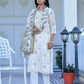 Vaasva Women's Cream Henna Linen Digital Printed Suit Set | Swadesiicart