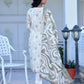 Vaasva Women's Cream Henna Linen Digital Printed Suit Set | Swadesiicart