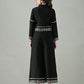 Myshka Women Black Embroidered Co-Ord Set - Swadesiicart