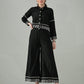 Myshka Women Black Embroidered Co-Ord Set - Swadesiicart