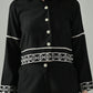 Myshka Women Black Embroidered Co-Ord Set - Swadesiicart