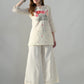 Myshka Women Off White Multicolor Thread Embroidered Co-Ord Set - Swadesiicart