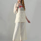 Myshka Women Off White Multicolor Thread Embroidered Co-Ord Set - Swadesiicart