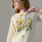 Myshka Women Off White Multicolor Thread Embroidered Co-Ord Set - Swadesiicart