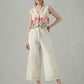 Myshka Women Off White Multicolor Thread Embroidered Co-Ord Set - Swadesiicart